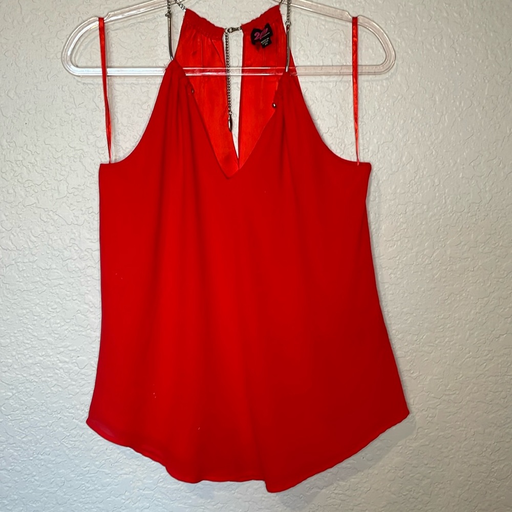 2B Bebe Red Top Sz XS